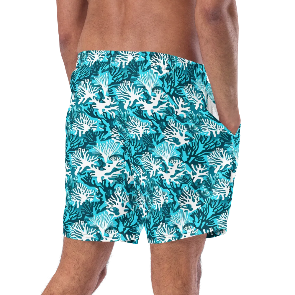 Aqua Canopy on Swim Trunks — Right Back