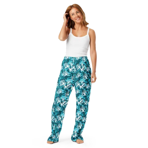 Aqua Canopy on a Women's Pajama Pants