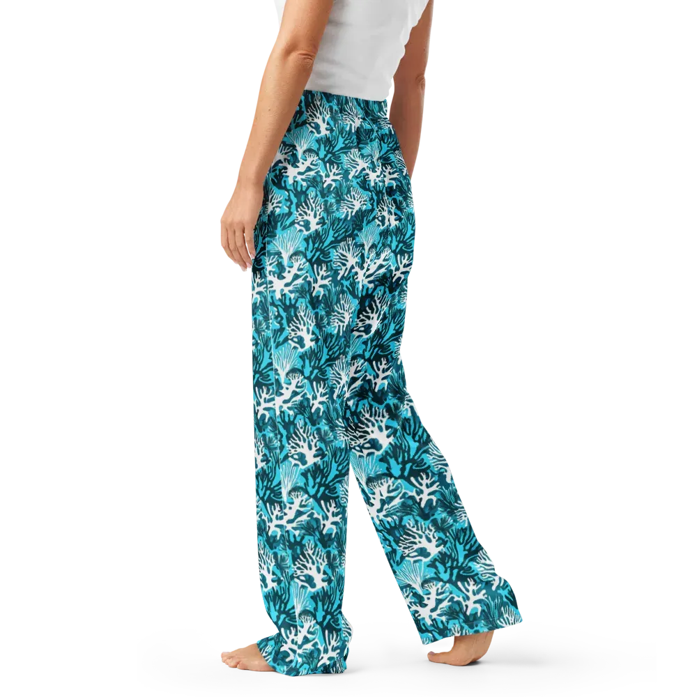 Aqua Canopy on Women's Pajama Pants — Left