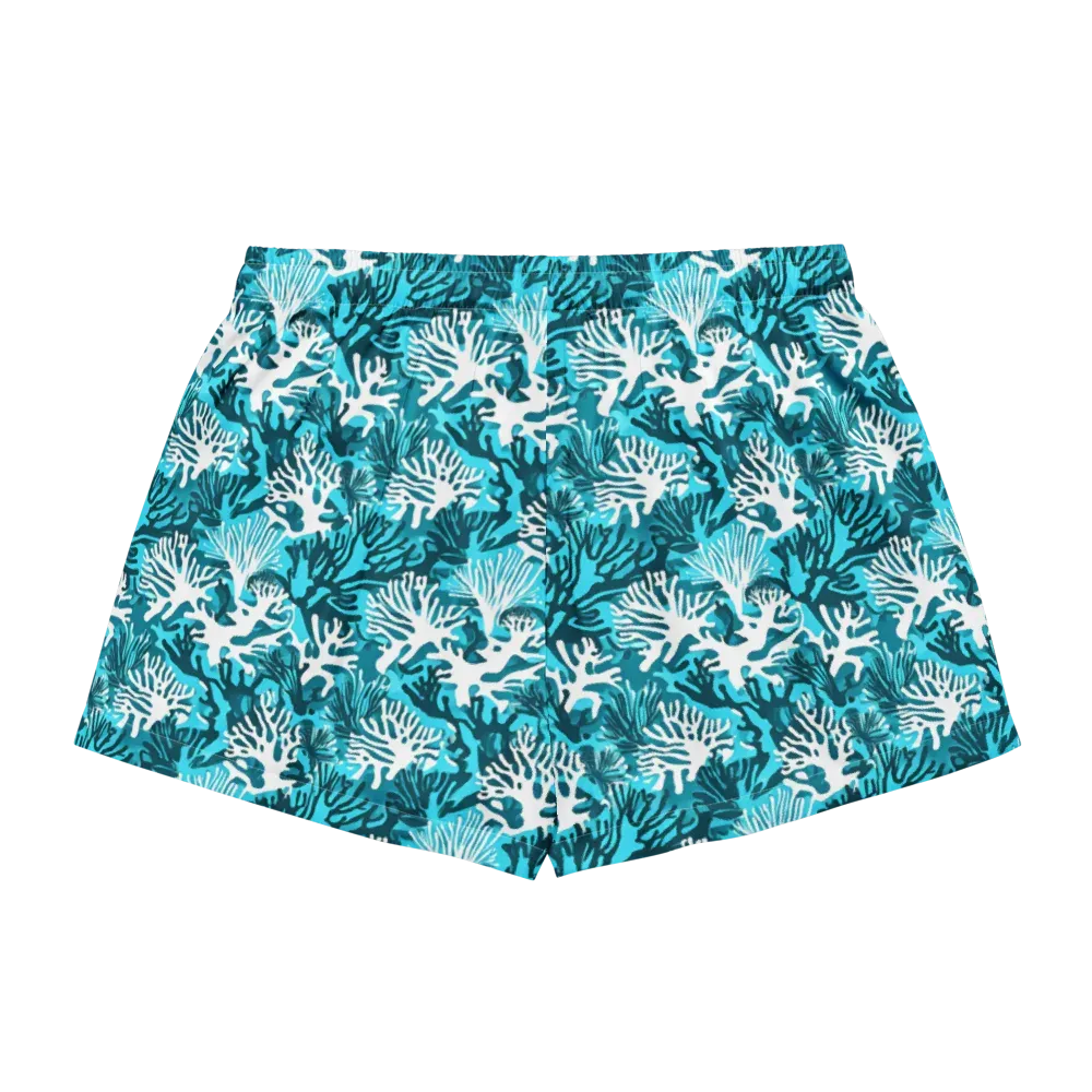 Aqua Canopy on Women's Pajama Shorts — Back