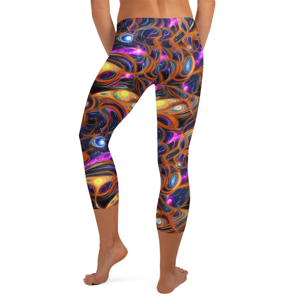 Magnetic Aurora on Capri Leggings — Back