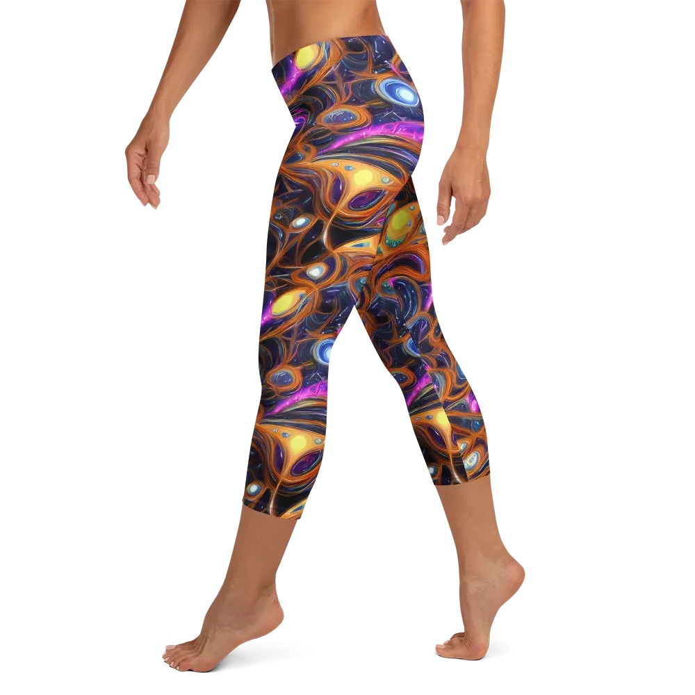 Magnetic Aurora on Capri Leggings — Left
