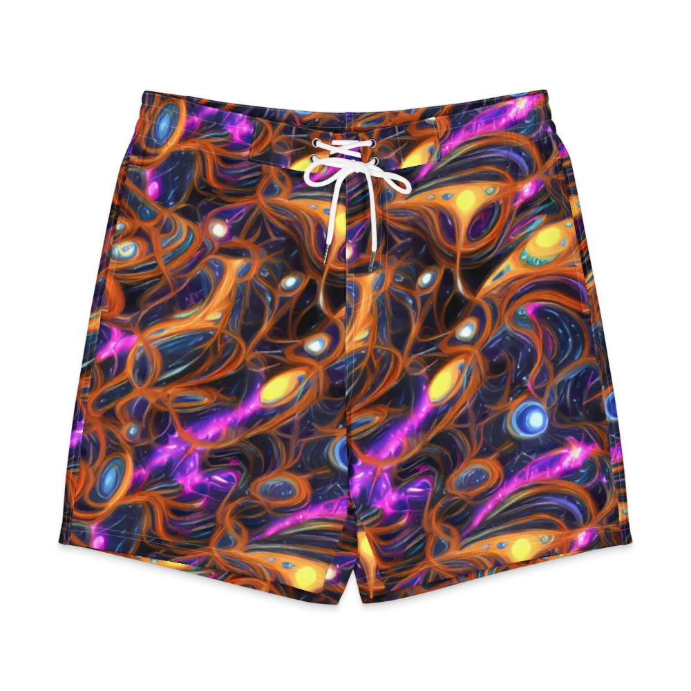 Magnetic Aurora on Men's Board Shorts — Front