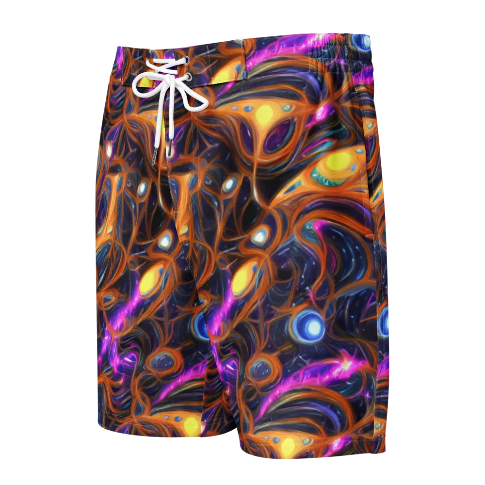 Magnetic Aurora on Men's Board Shorts — Front