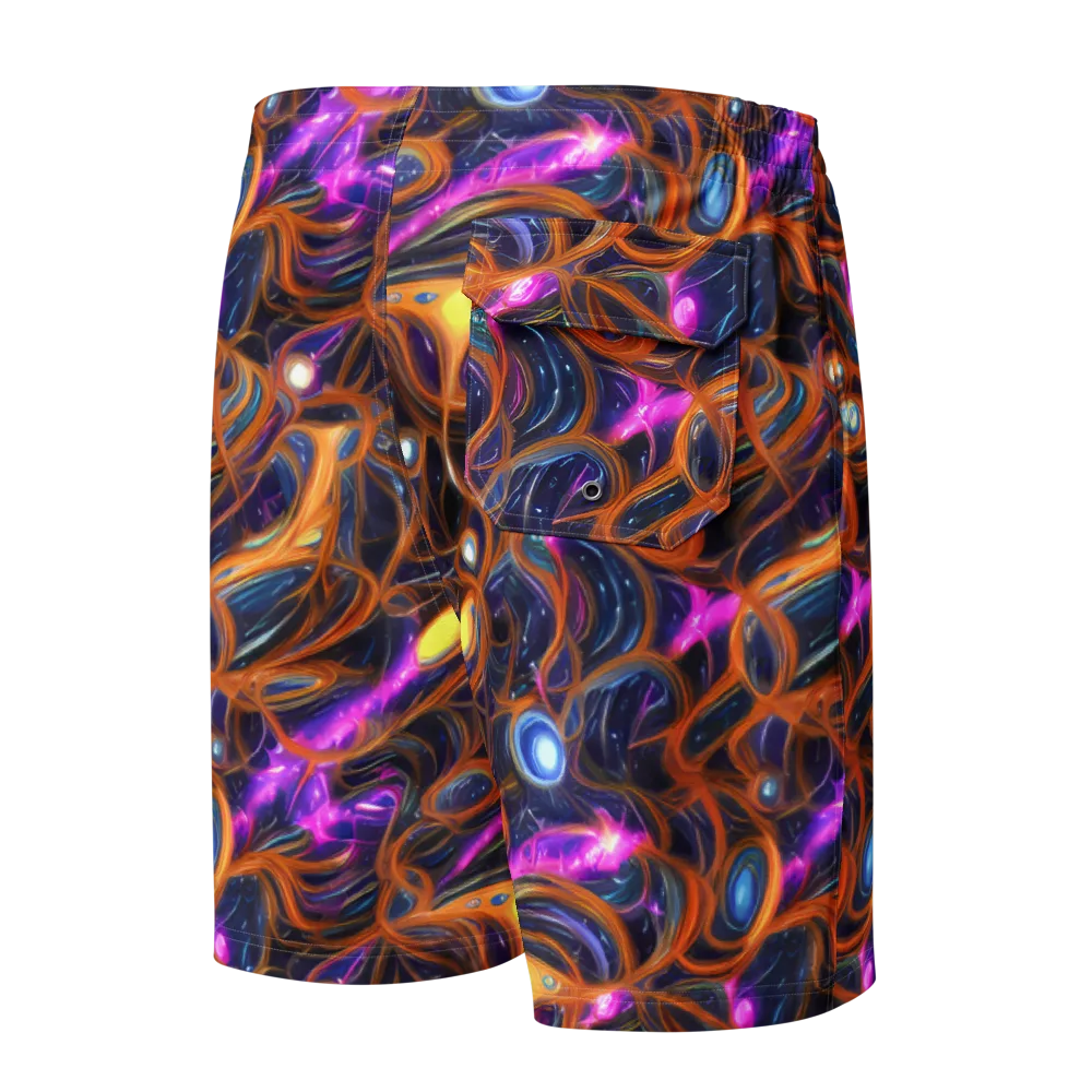 Magnetic Aurora on Men's Board Shorts — Back
