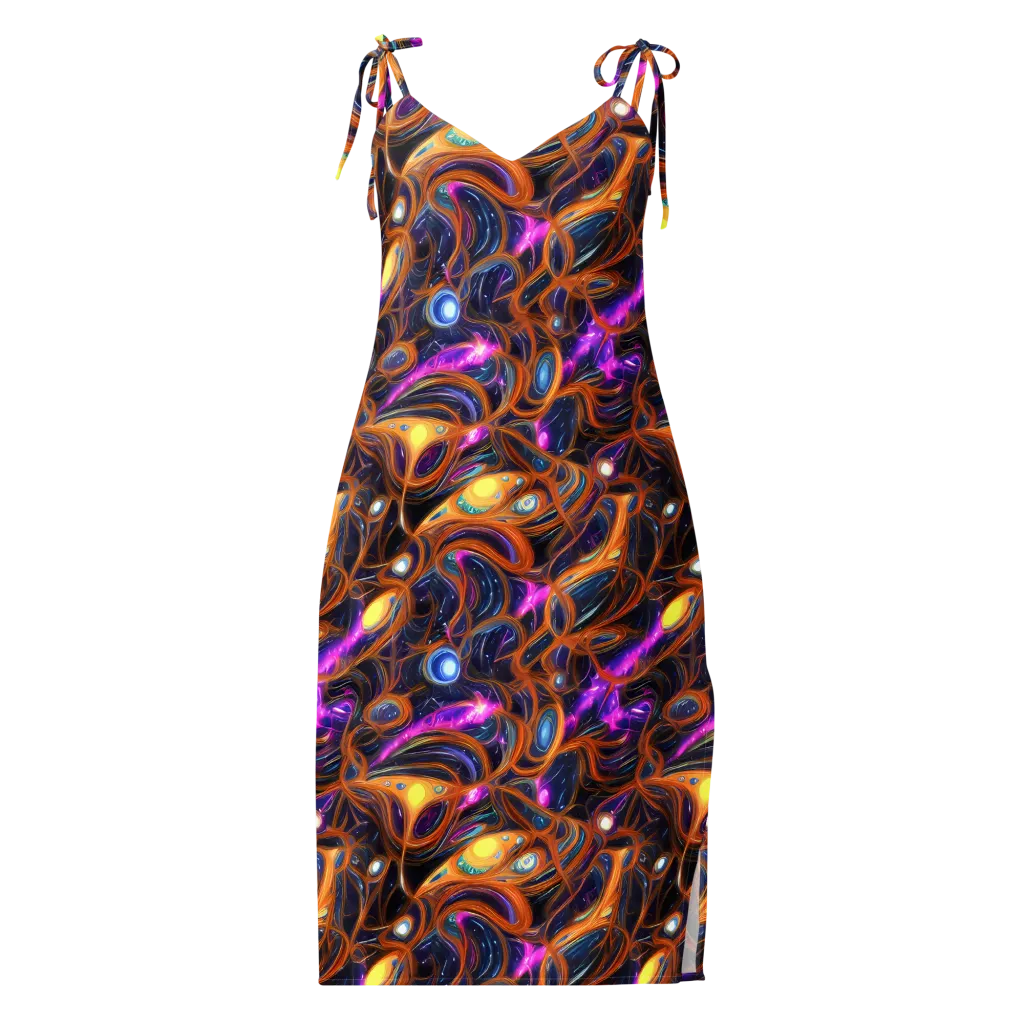 Magnetic Aurora on Slip Dress — Front