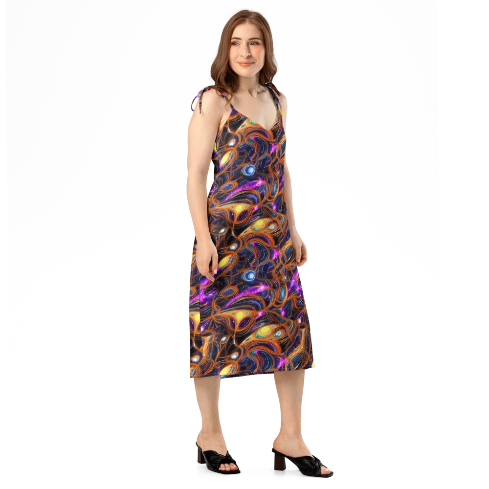 Magnetic Aurora on Slip Dress — Right Front