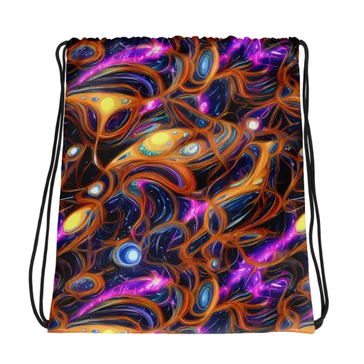 Magnetic Aurora on a Drawstring Bag