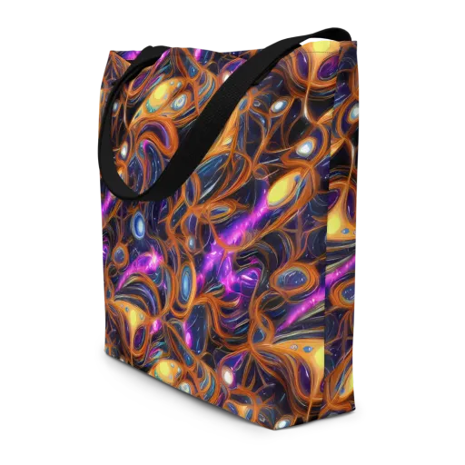 Magnetic Aurora on a Large Tote Bag W/ Pocket