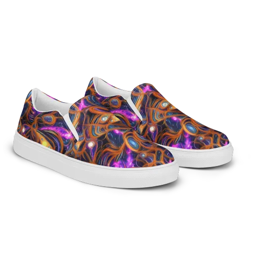 Magnetic Aurora on a Women's Slip-On Canvas Shoes