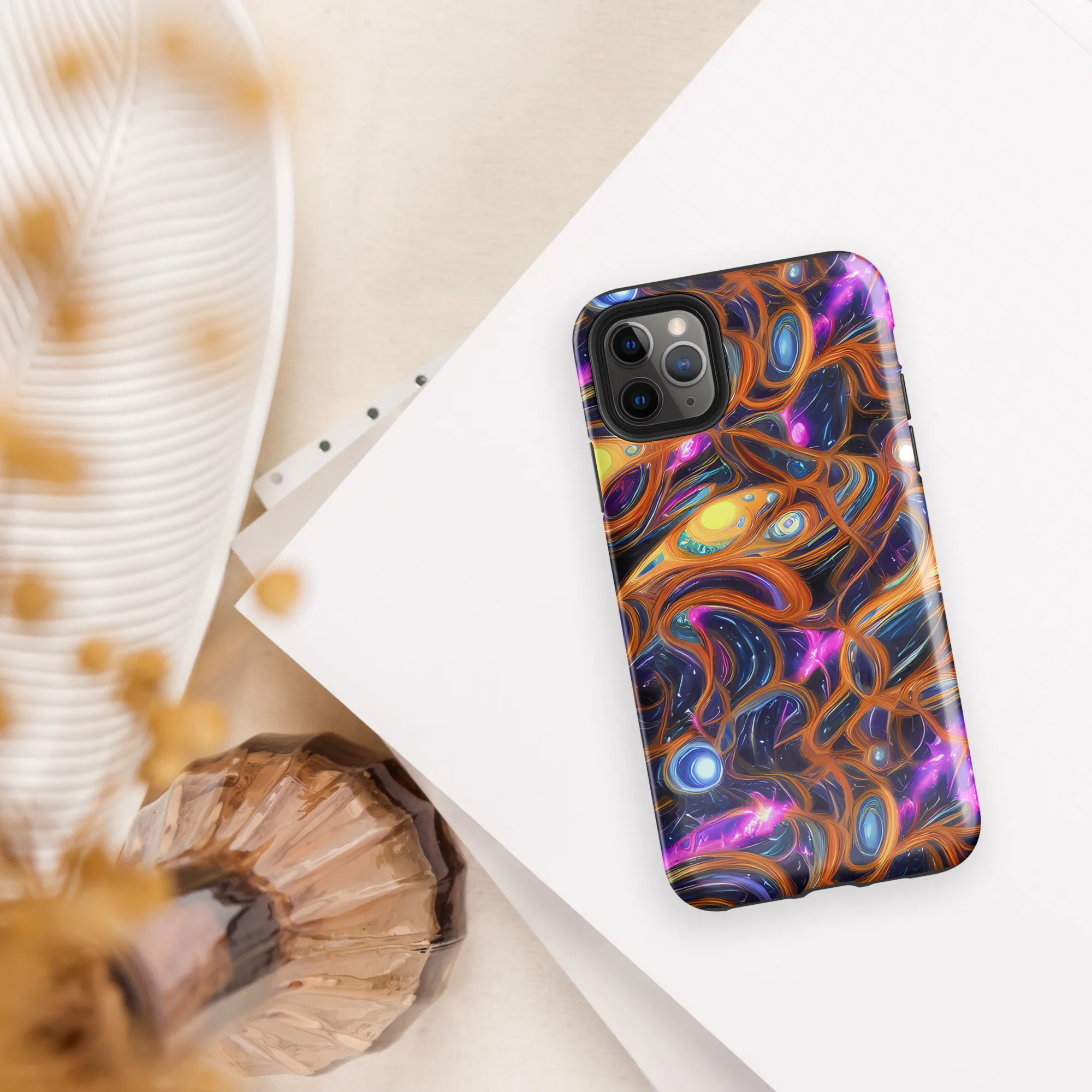 Magnetic Aurora on Tough Case for iPhone® — Front