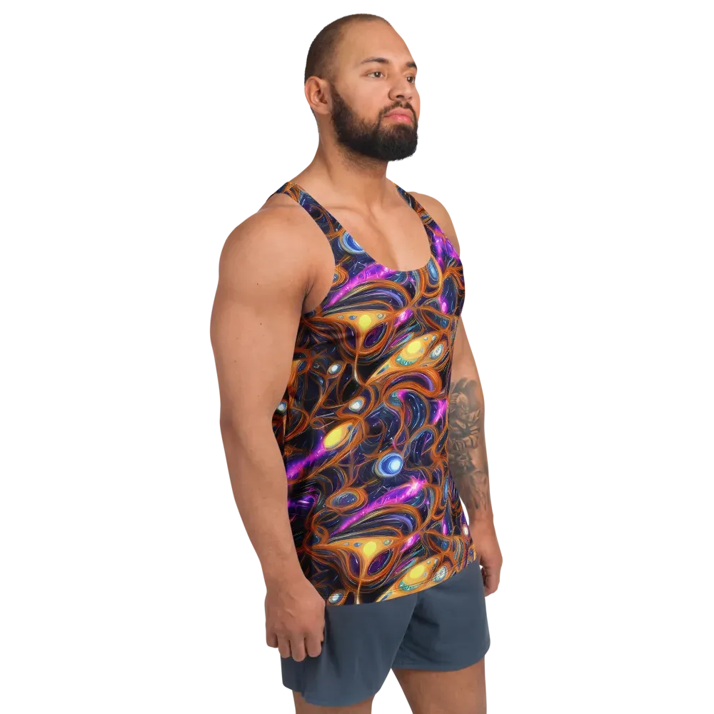 Magnetic Aurora on Men's Tank Top — Right Front