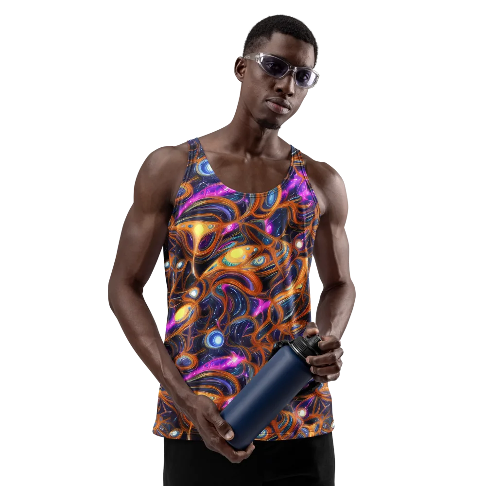 Magnetic Aurora on Men's Tank Top — Front