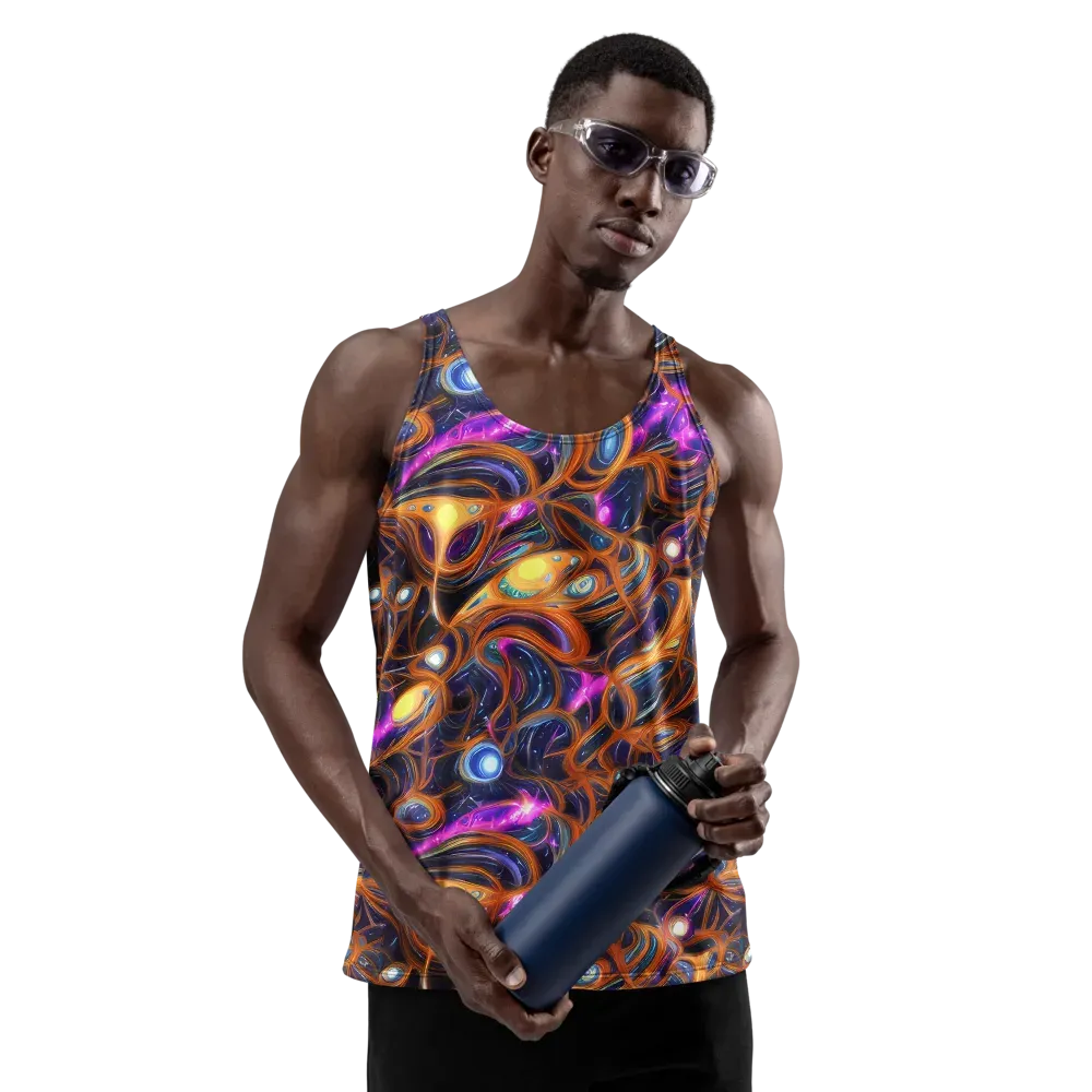 Magnetic Aurora on Men's Tank Top — Front