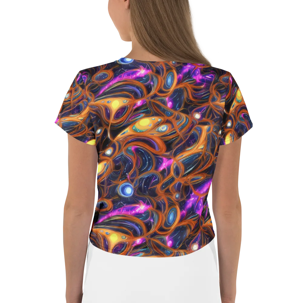 Magnetic Aurora on Crop Tee — Back