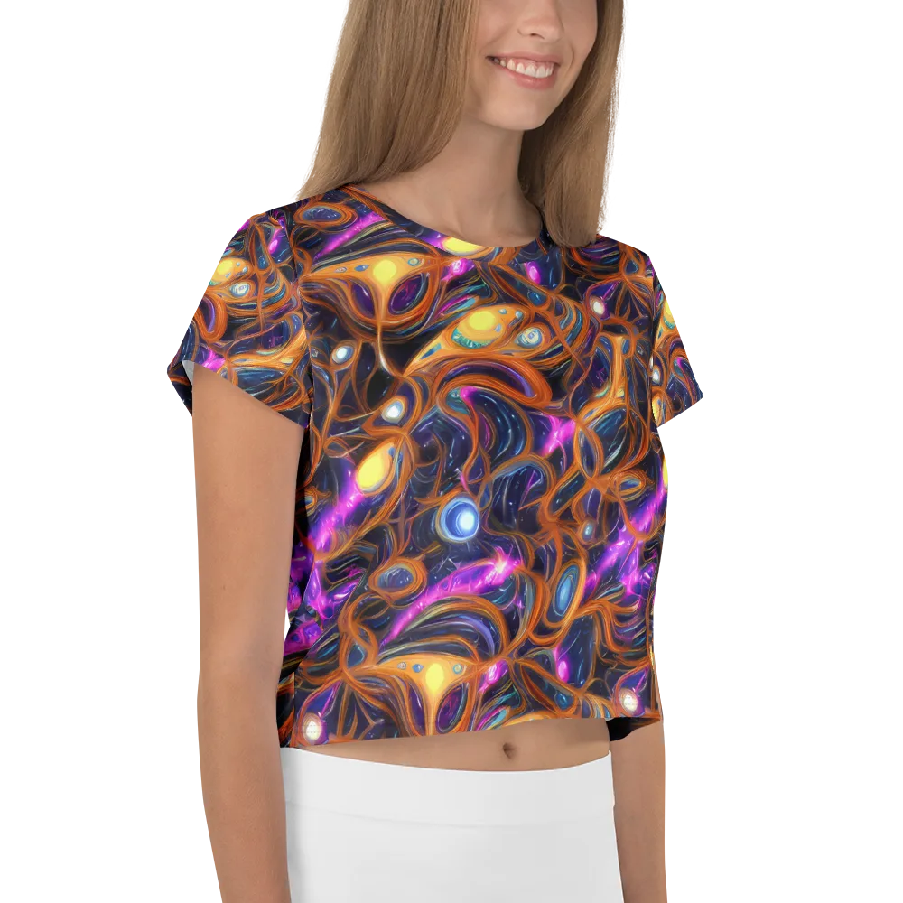 Magnetic Aurora on Crop Tee — Right