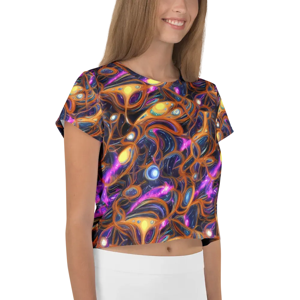 Magnetic Aurora on Crop Tee — Right