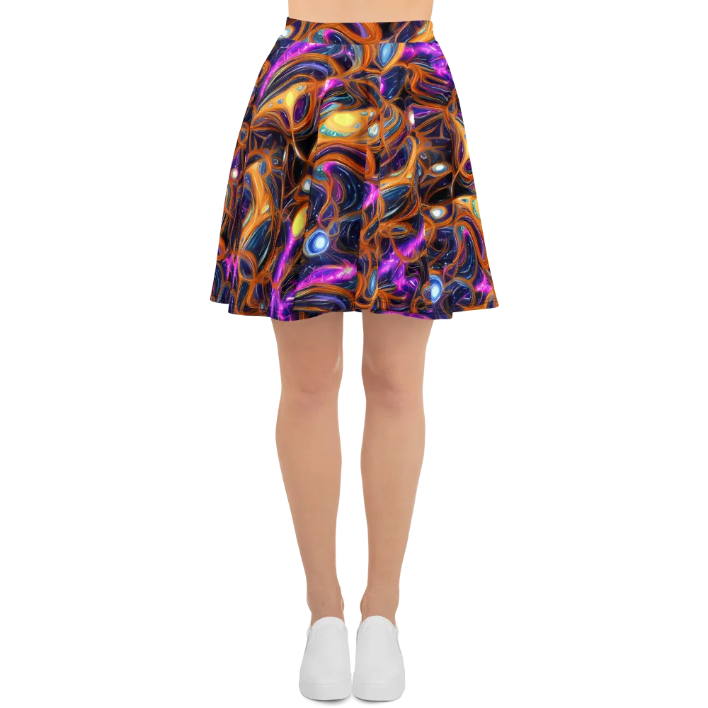 Magnetic Aurora on Skater Skirt — Front