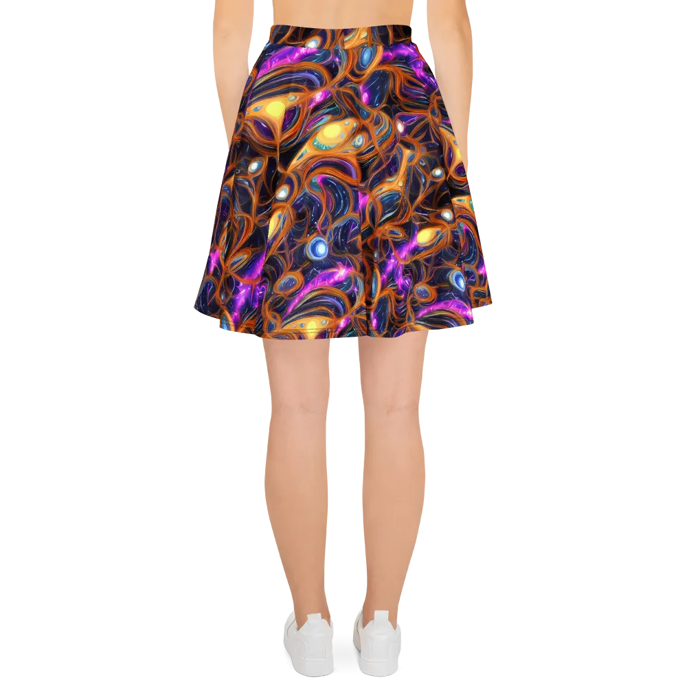 Magnetic Aurora on Skater Skirt — Back