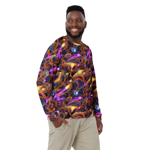 Magnetic Aurora on a Sweatshirt