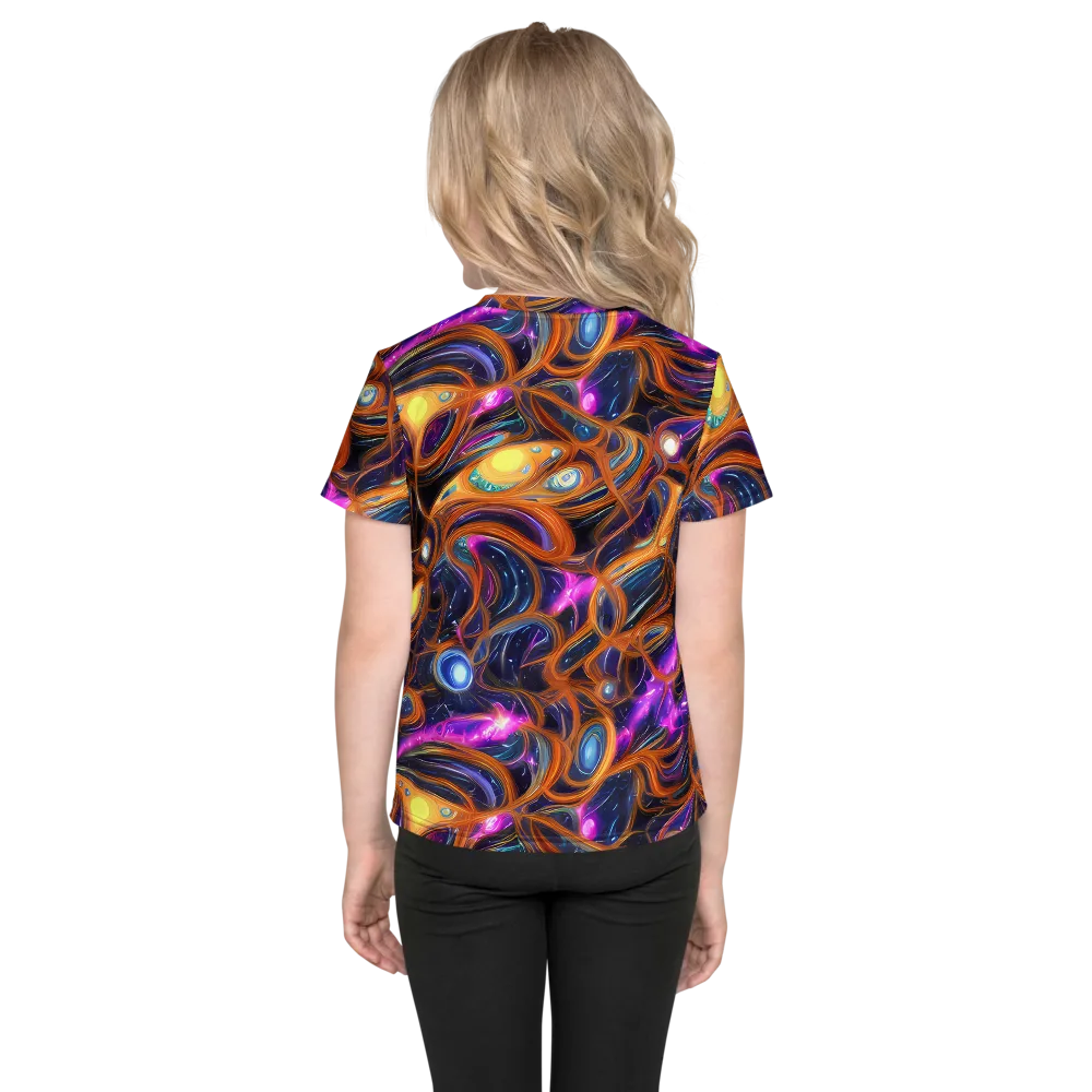 Magnetic Aurora on Kids Crew Neck T-Shirt — Back