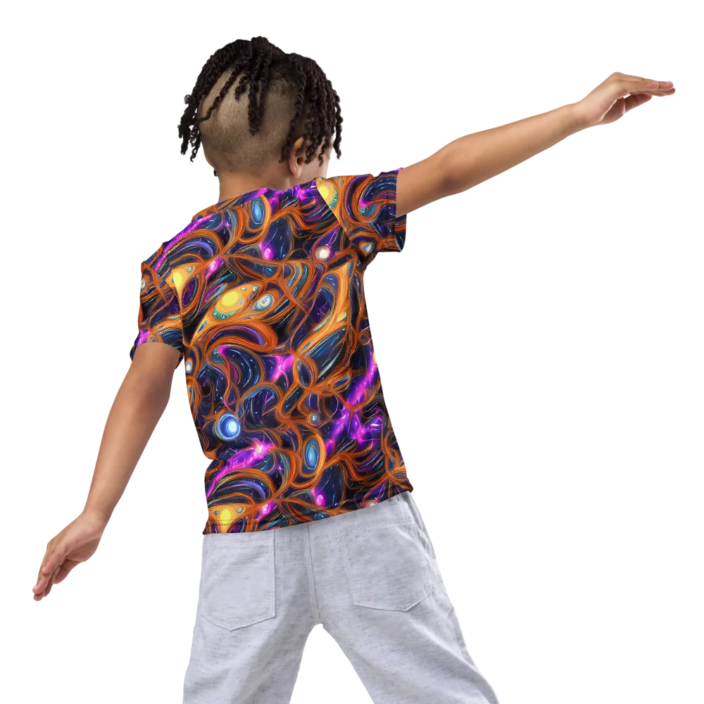 Magnetic Aurora on Kids Crew Neck T-Shirt — Back