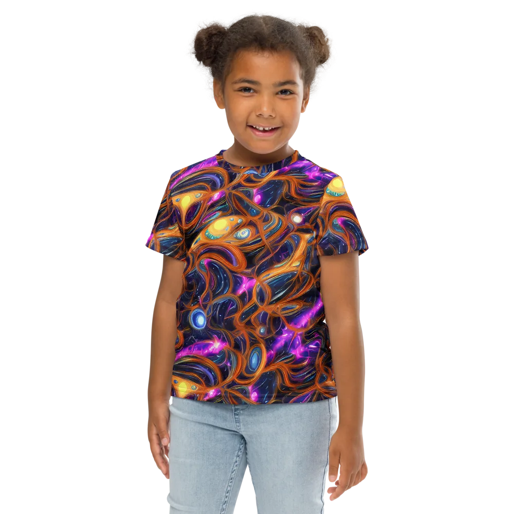 Magnetic Aurora on Kids Crew Neck T-Shirt — Front