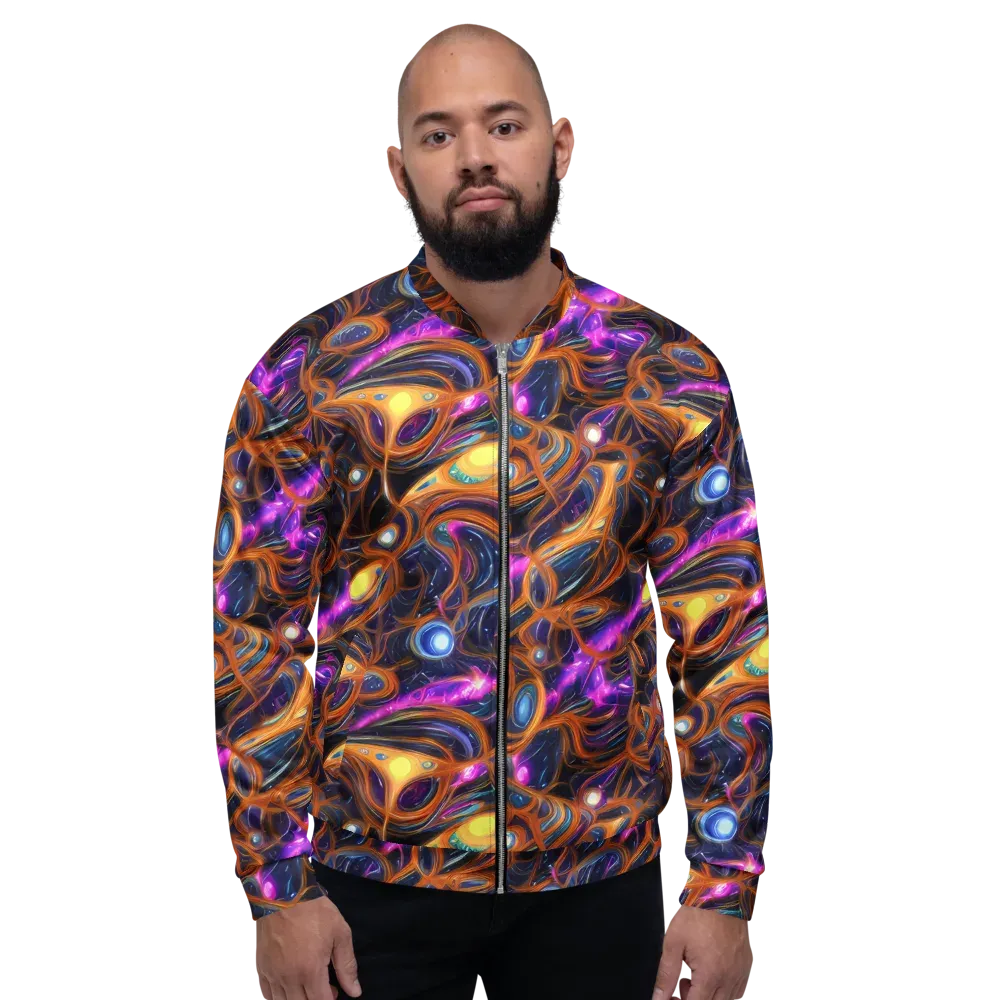 Magnetic Aurora on Bomber Jacket — Front