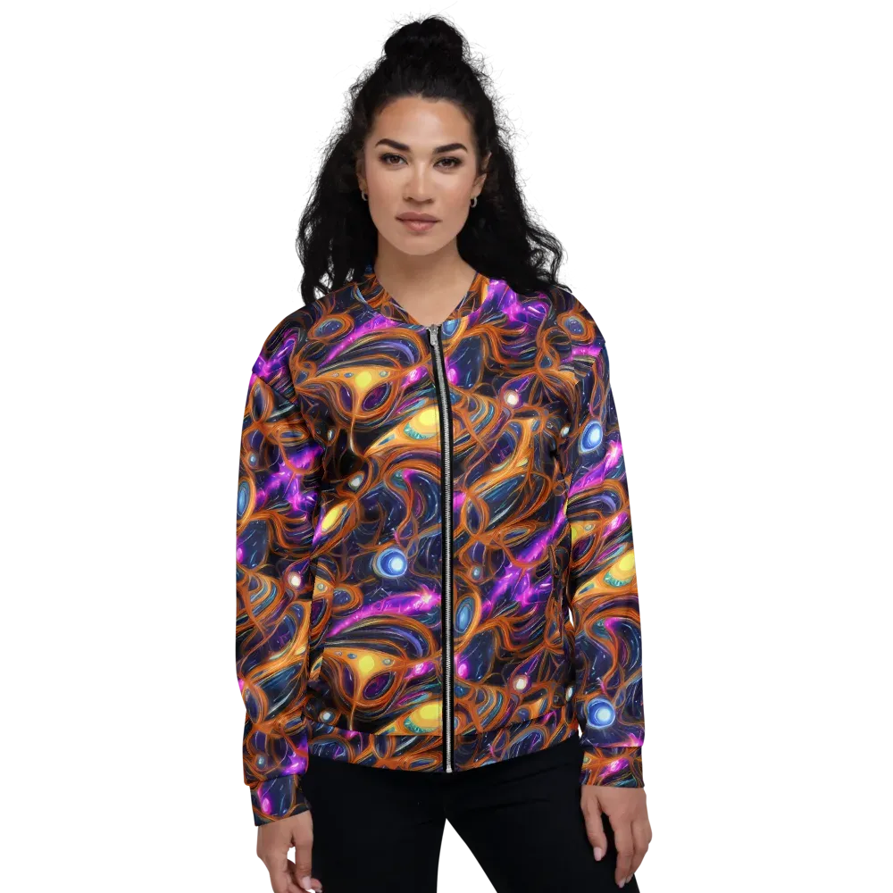 Magnetic Aurora on Bomber Jacket — Front