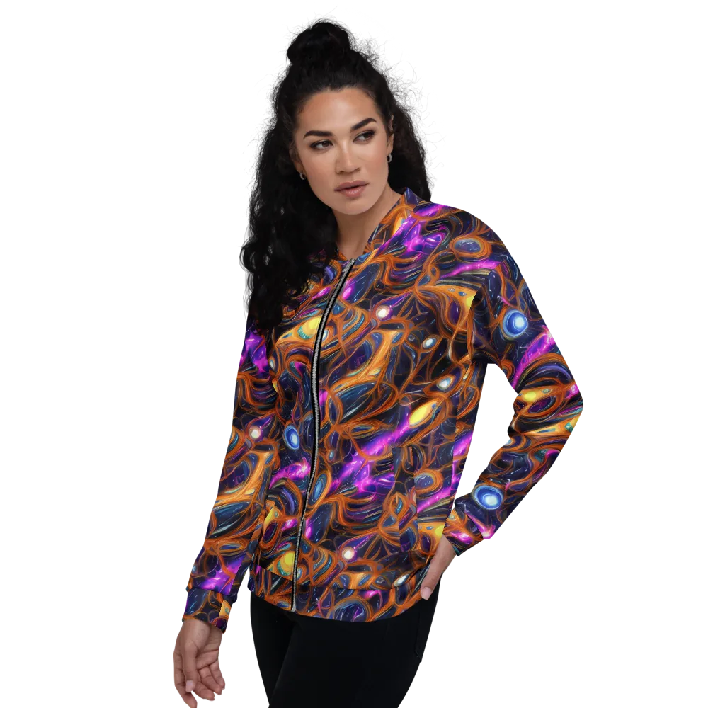 Magnetic Aurora on Bomber Jacket — Left