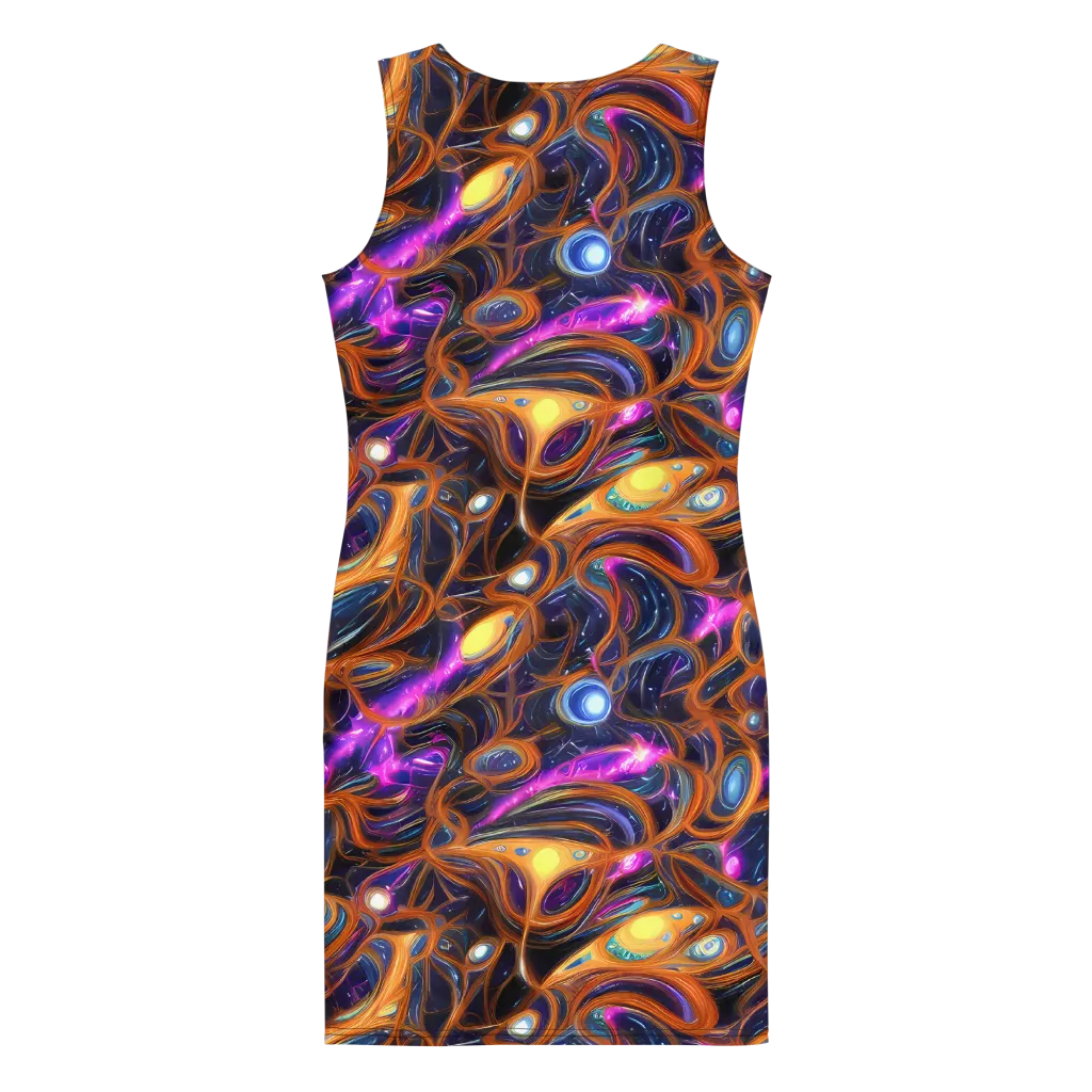 Magnetic Aurora on Bodycon Dress — Back