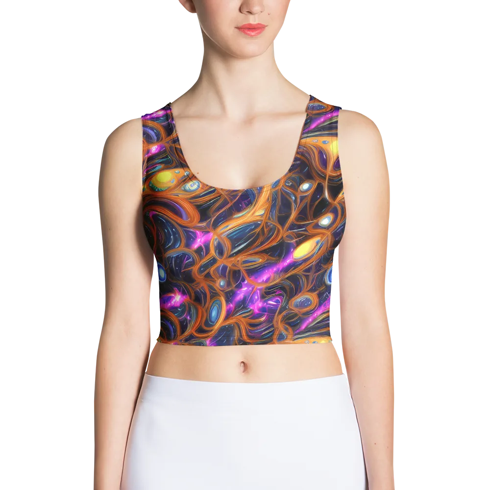 Magnetic Aurora on Crop Top — Front