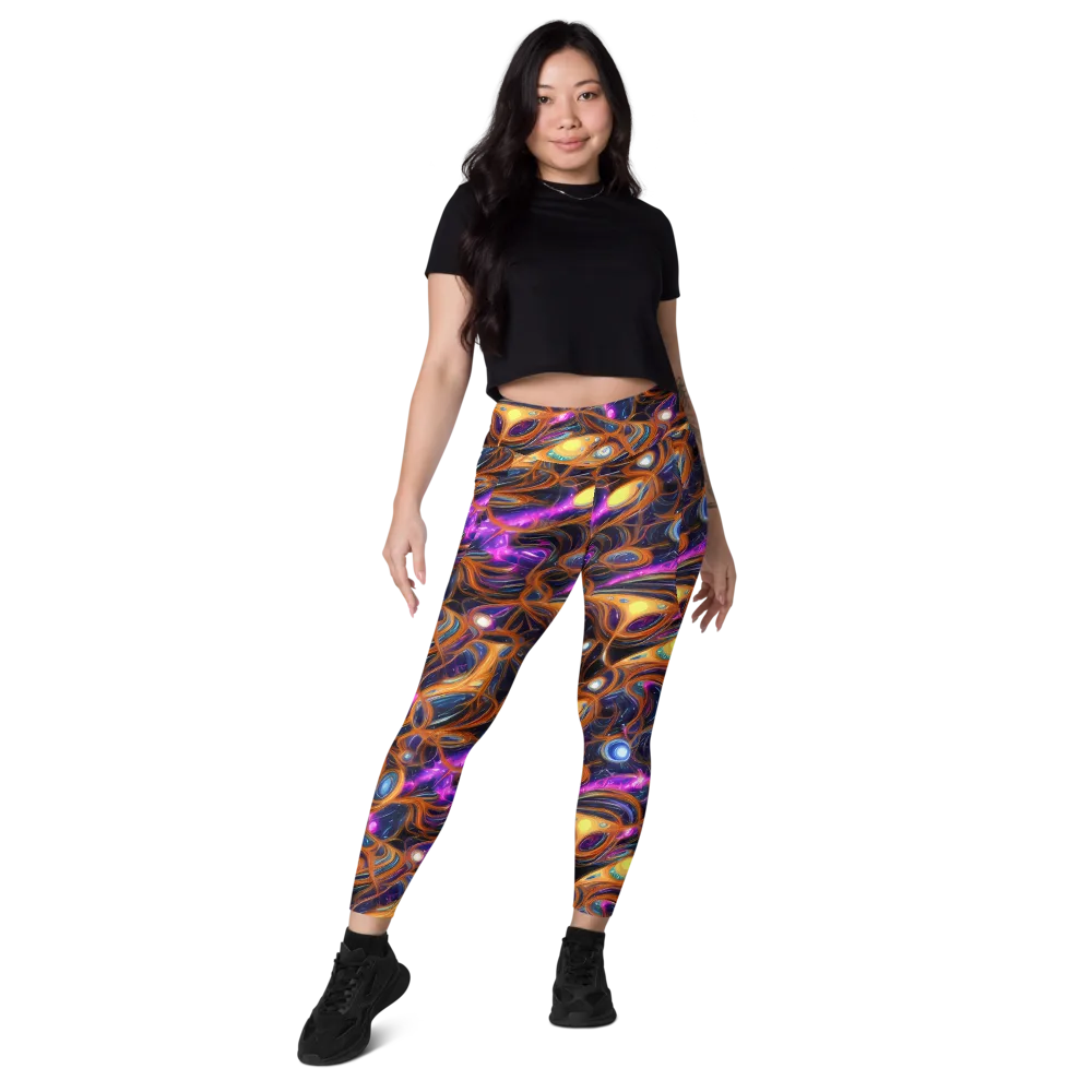 Magnetic Aurora on Leggings with Pockets — Front