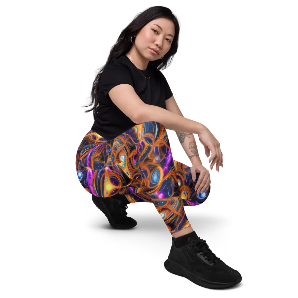 Magnetic Aurora on Leggings with Pockets — Right Front