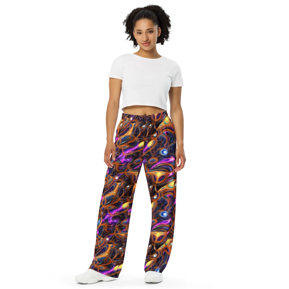 Magnetic Aurora on Wide-Leg Pants — Front