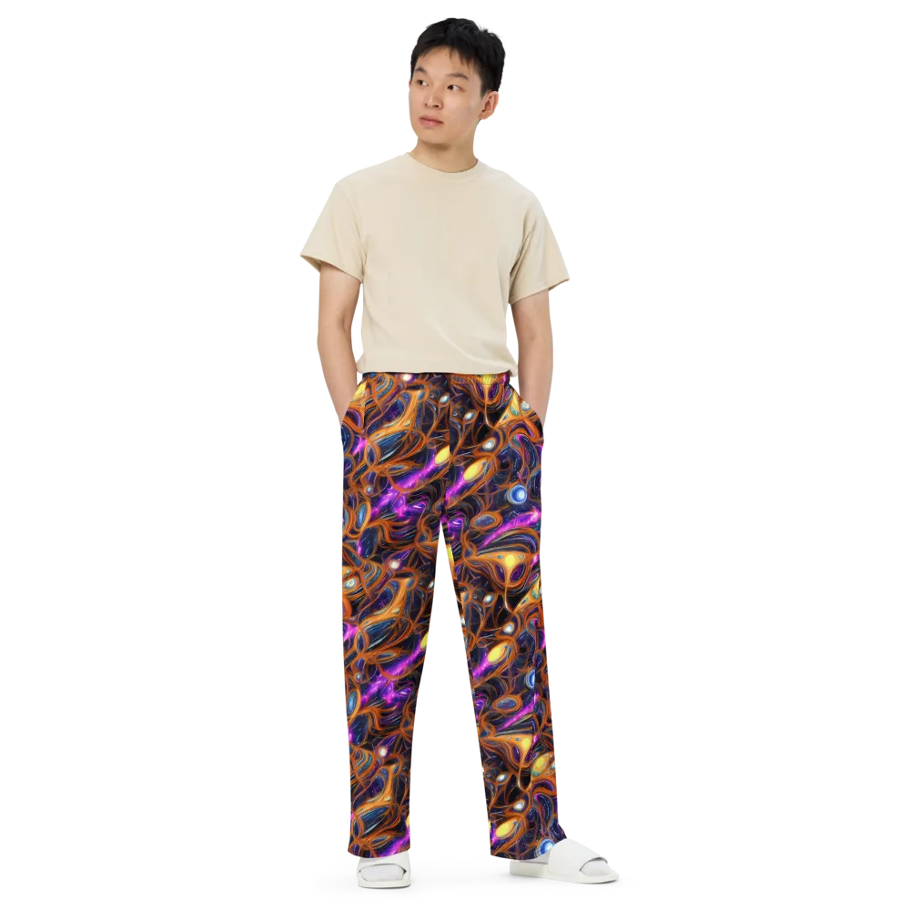 Magnetic Aurora on Wide-Leg Pants — Front