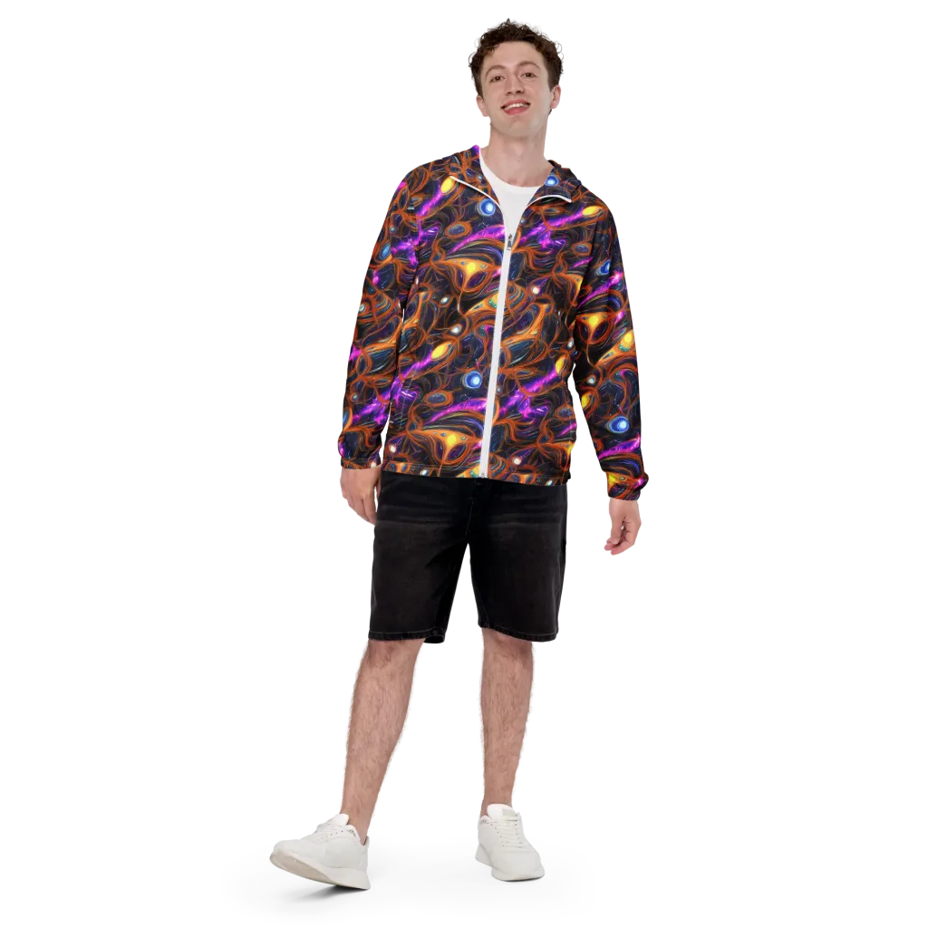 Magnetic Aurora on Men's Windbreaker — Front