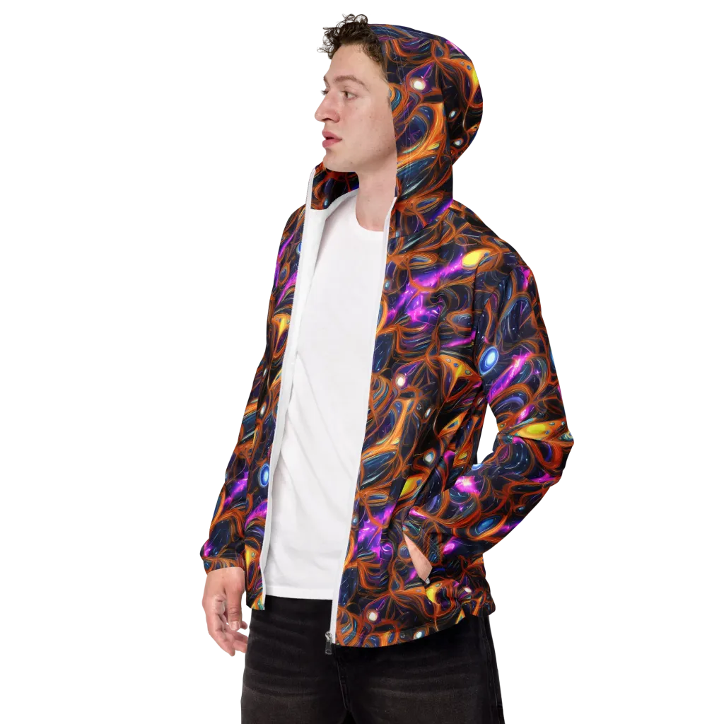 Magnetic Aurora on Men's Windbreaker — Left Front