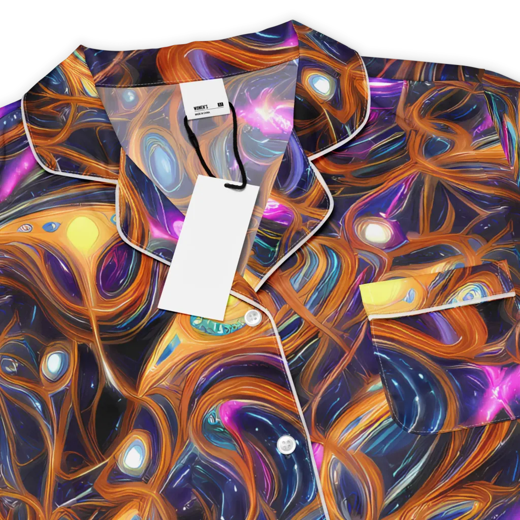 Magnetic Aurora on Women's Short Sleeve Pajama Top — Product details
