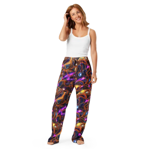 Magnetic Aurora on a Women's Pajama Pants