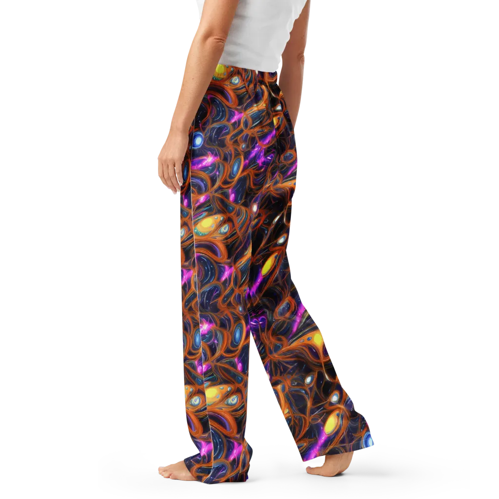 Magnetic Aurora on Women's Pajama Pants — Left