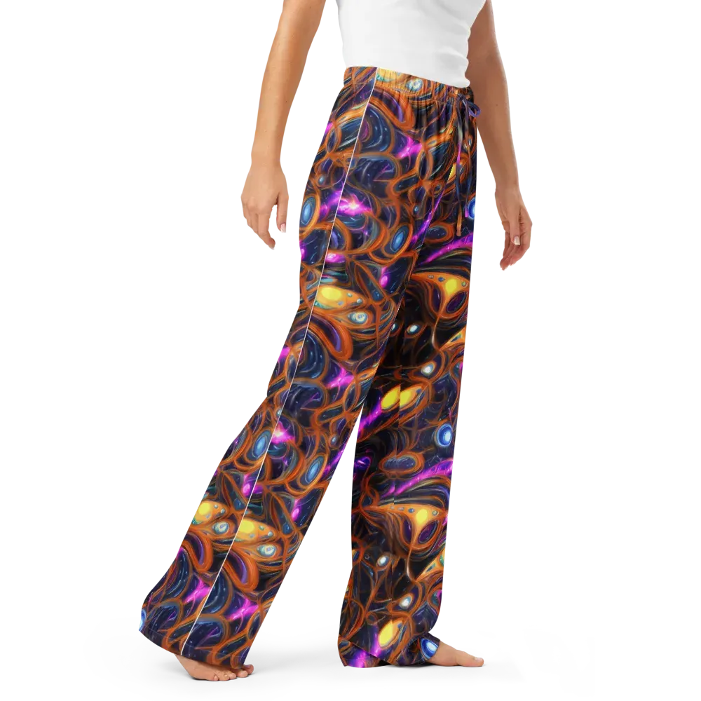 Magnetic Aurora on Women's Pajama Pants — Right Front