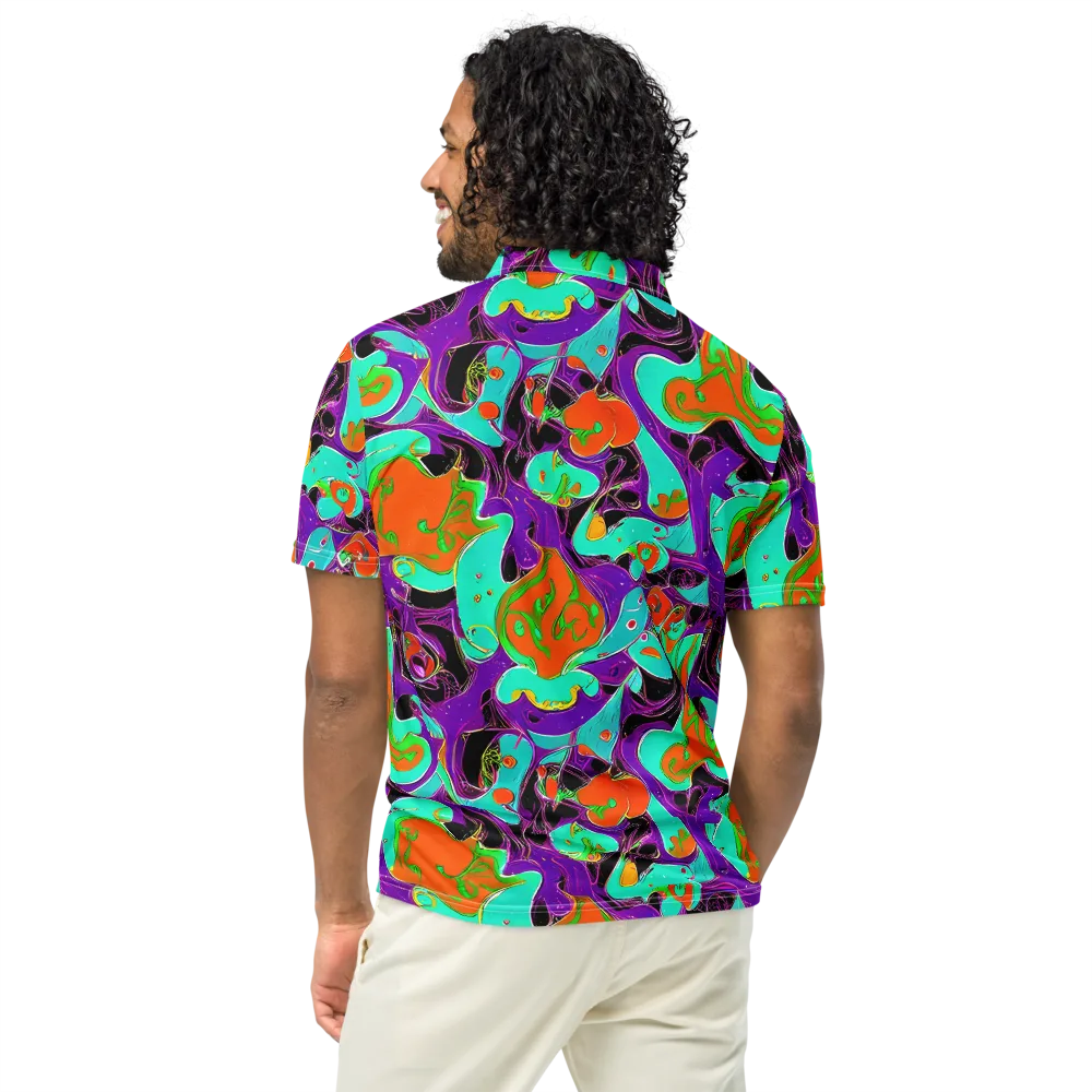 Molten Playroom on Men's Slim Fit Polo Shirt — Back