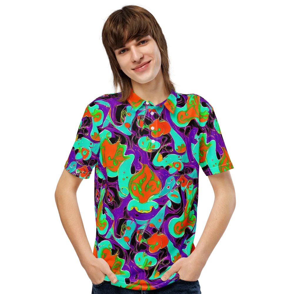Molten Playroom on Men's Slim Fit Polo Shirt — Front