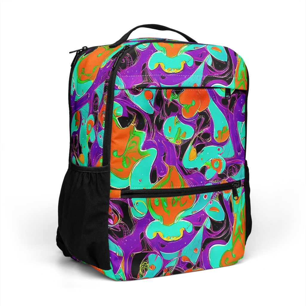 Molten Playroom on Utility Backpack — Right Front