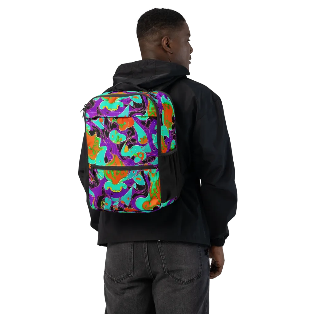 Molten Playroom on Utility Backpack — Back