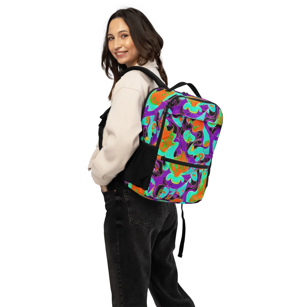 Molten Playroom on Utility Backpack — Back