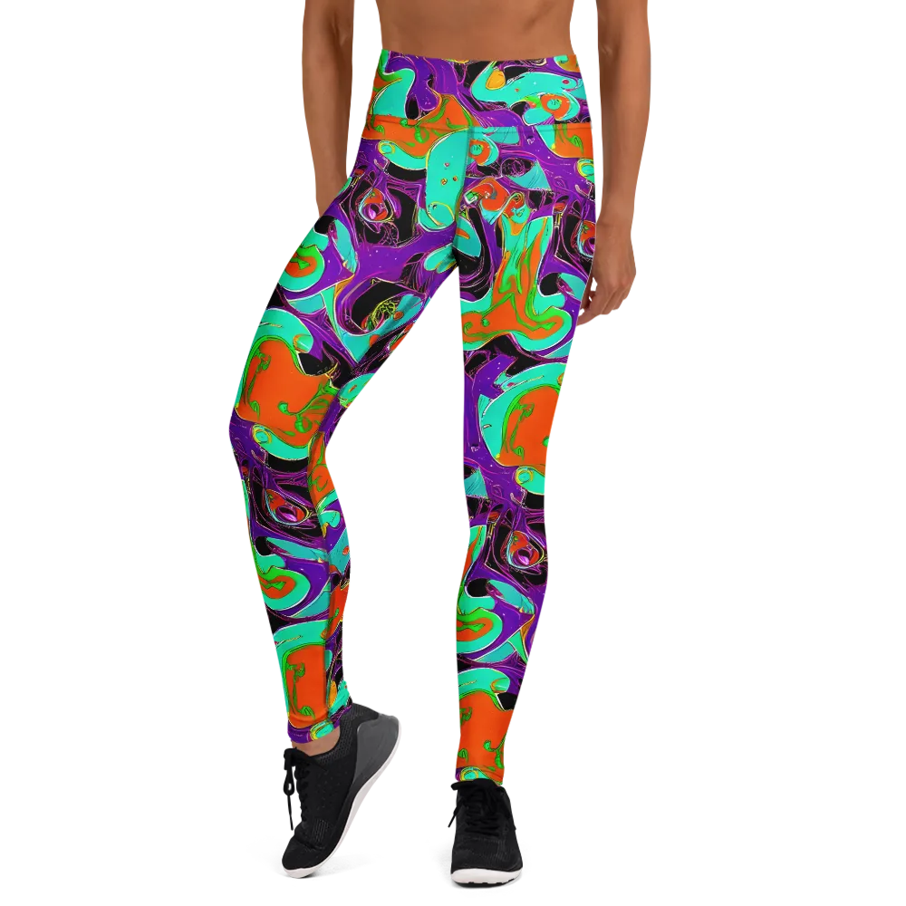 Molten Playroom on Yoga Leggings — Front