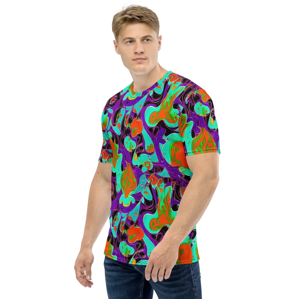 Molten Playroom on Men's Crew Neck T-Shirt — Left