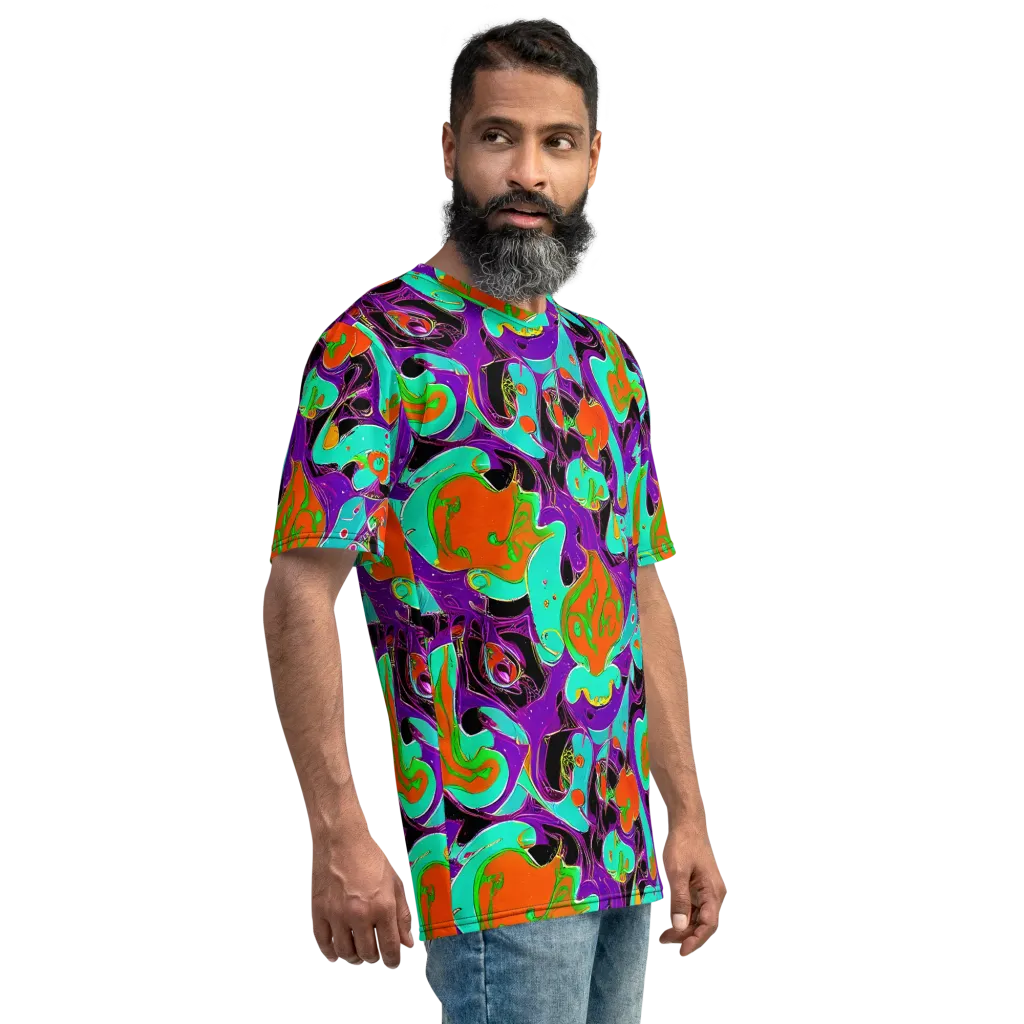 Molten Playroom on Men's Crew Neck T-Shirt — Right